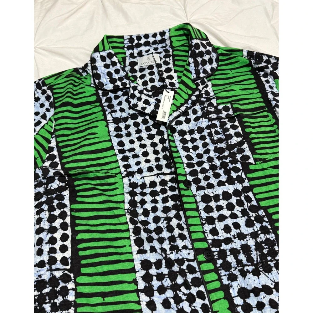CosaBella‎ Printed Men's Classic Long Sleeve Top & Pant Pajama Set size XL